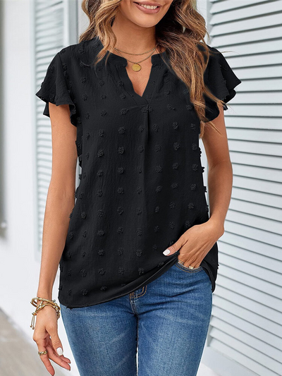 Hannah | Blouse avec patchwork et volants