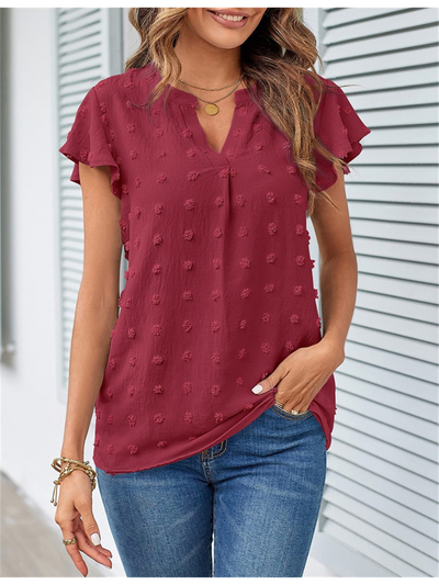Hannah | Blouse avec patchwork et volants