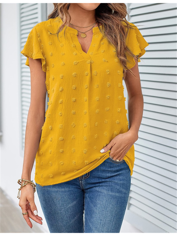 Hannah | Blouse avec patchwork et volants