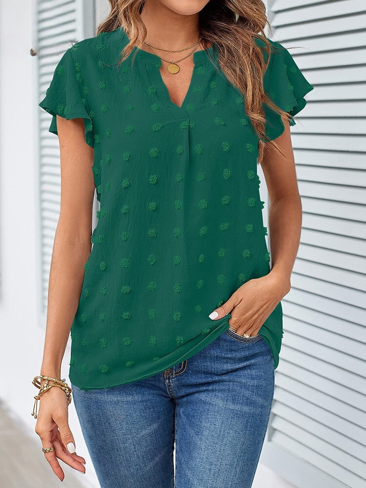 Hannah | Blouse avec patchwork et volants