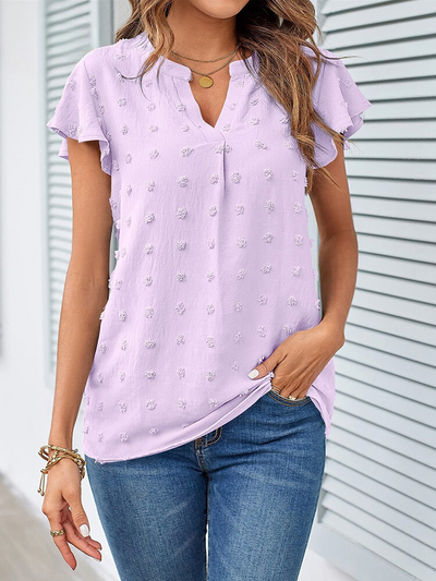 Hannah | Blouse avec patchwork et volants
