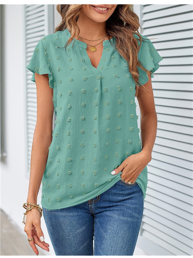 Hannah | Blouse avec patchwork et volants