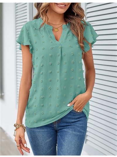 Hannah | Blouse avec patchwork et volants