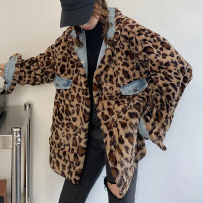 CALISSA - Manteau d'hiver en denim réversible pour femmes