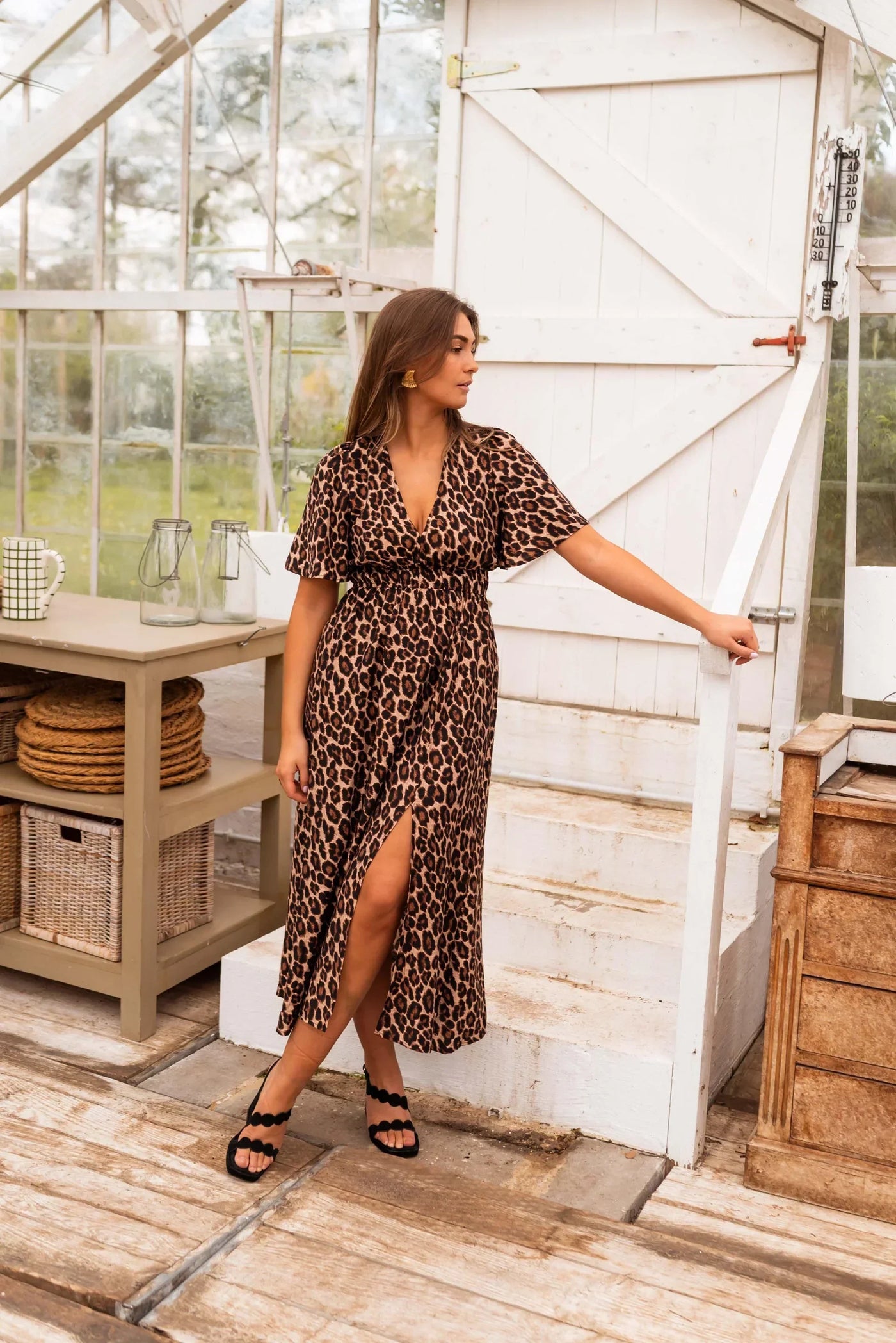 Stella™ | Robe maxi imprimé léopard et esprit estival