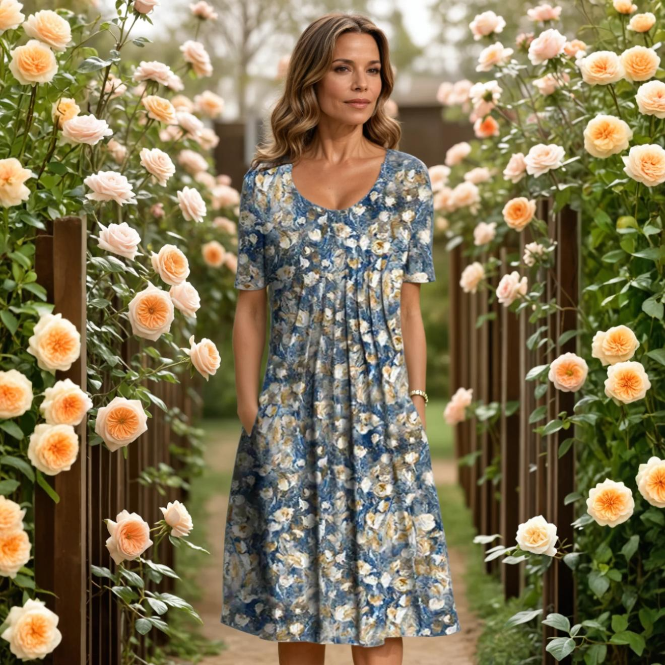 ÉLIANE | Robe élegante avec couverture du ventre