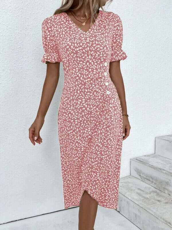 Robe d'été pour femmes à motifs multicolores
