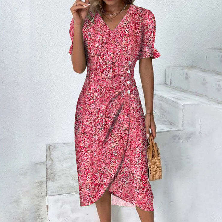 Robe d'été pour femmes à motifs multicolores