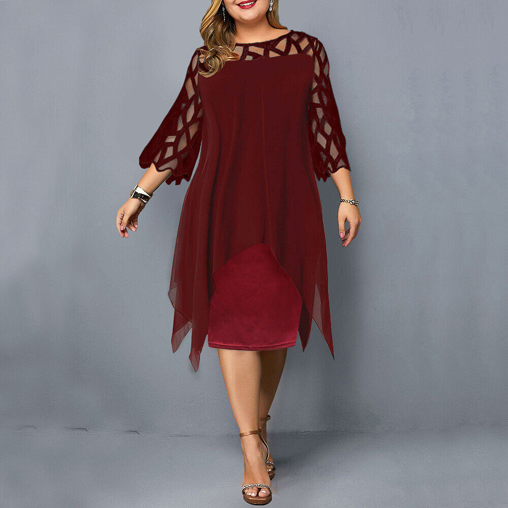 Robe Élégante | Manches Ajourées | Détails Fluides