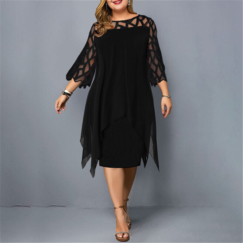 Robe Élégante | Manches Ajourées | Détails Fluides