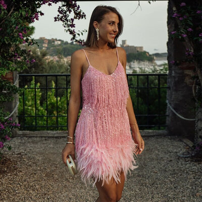 Charlotte - Robe Midi Stylée Avec Décolleté En V Et Ceinture