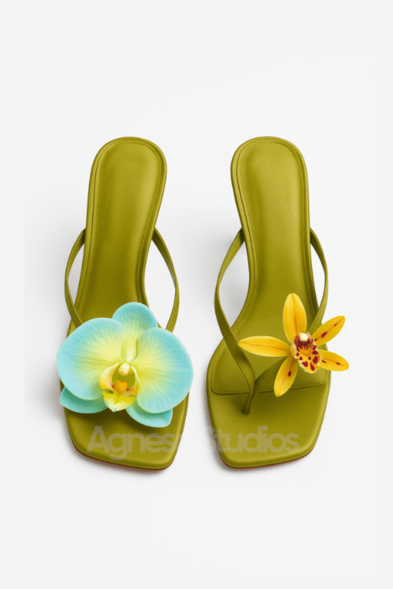 Sandales Samet Green