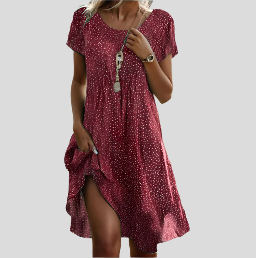 Monique | Robe d'été bohème avec des détails romantiques