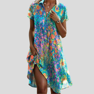 Monique | Robe d'été bohème avec des détails romantiques