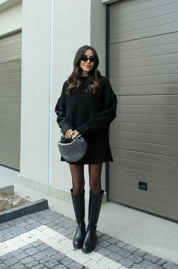 Hanna™ - Ensemble confortable avec pull et jupe