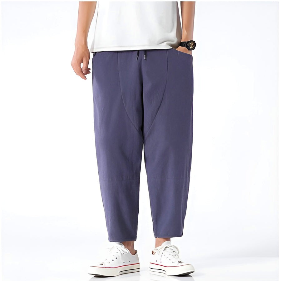 Pantalon court urbain en coton