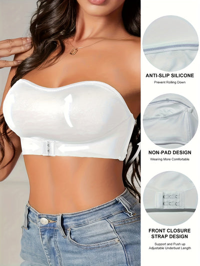 Naomi | Soutien-gorge bandeau antidérapant sans coutures pour le sport - Confort et style