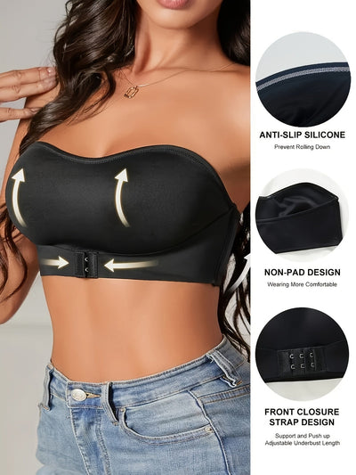 Naomi | Soutien-gorge bandeau antidérapant sans coutures pour le sport - Confort et style