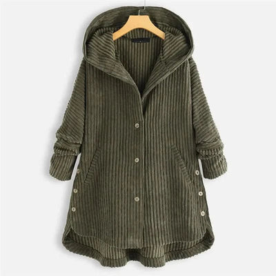 Morgane™| Billie manteau à capuche côtelé