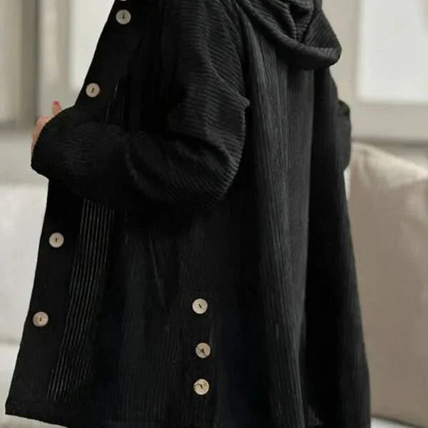 Morgane™| Billie manteau à capuche côtelé