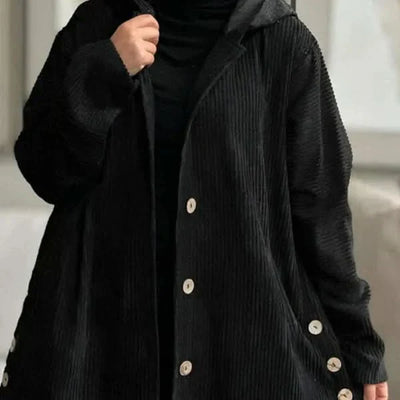 Morgane™| Billie manteau à capuche côtelé