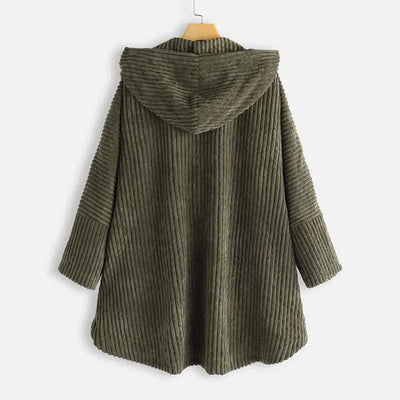 Morgane™| Billie manteau à capuche côtelé