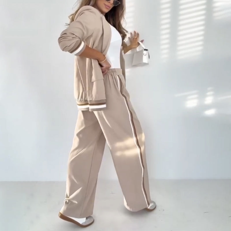 Jolien| Ensemble beige 2 pièces pour femmes