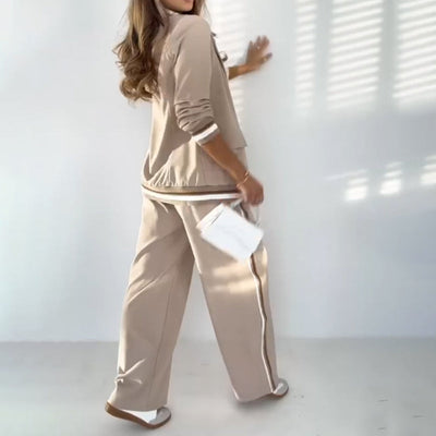 Jolien| Ensemble beige 2 pièces pour femmes