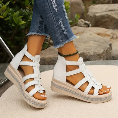 Comfortable semelles compensées sandals
