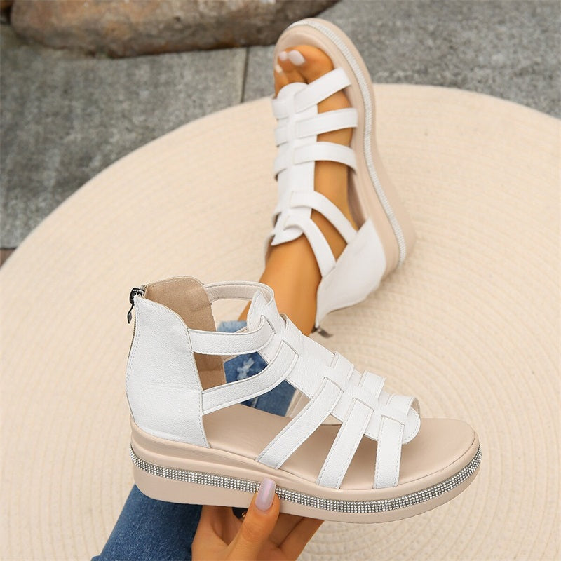 Comfortable semelles compensées sandals