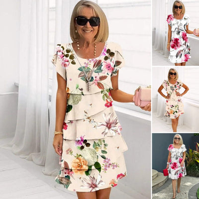 Lyra™ | Robe Élégante à Fleurs pour une Beauté Sans Effort