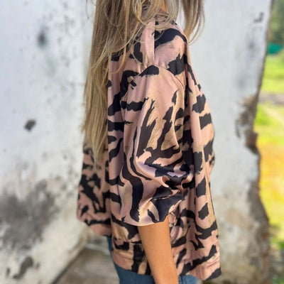 Veste légère à motif zébré