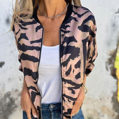 Veste légère à motif zébré