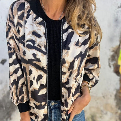 Veste légère à motif zébré