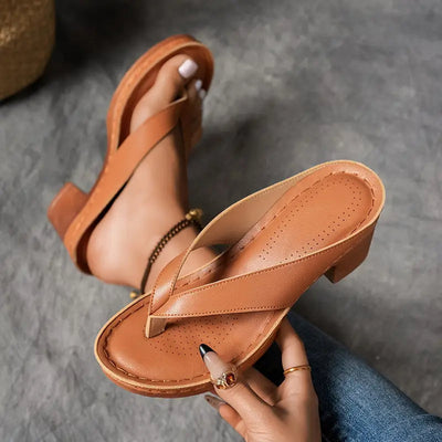 Sante™ | Sandales Orthopédiques à Talon Haut Bout Ouvert Élégantes