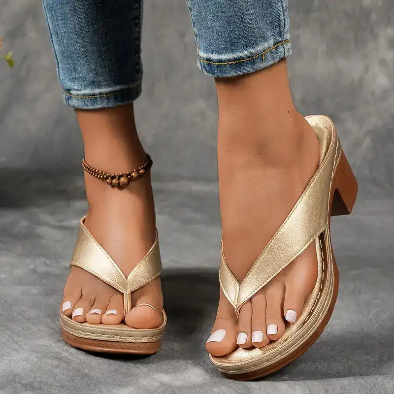 Sante™ | Sandales Orthopédiques à Talon Haut Bout Ouvert Élégantes