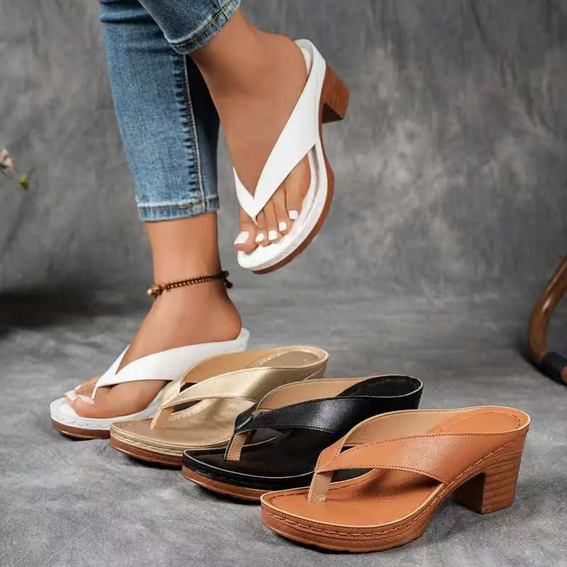 Sante™ | Sandales Orthopédiques à Talon Haut Bout Ouvert Élégantes