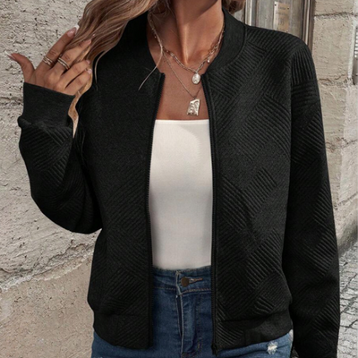 Lies| Cardigan décontracté et à la mode avec fermeture éclair pour femmes