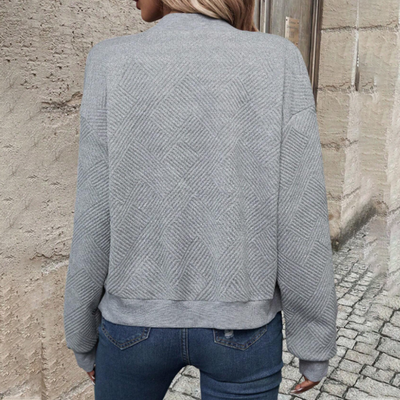 Lies| Cardigan décontracté et à la mode avec fermeture éclair pour femmes