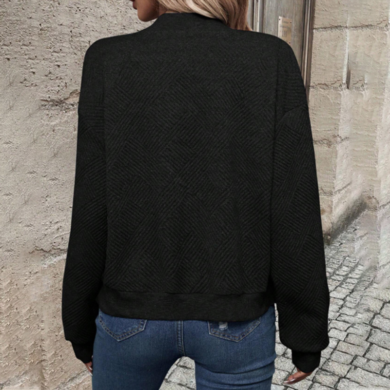 Lies| Cardigan décontracté et à la mode avec fermeture éclair pour femmes