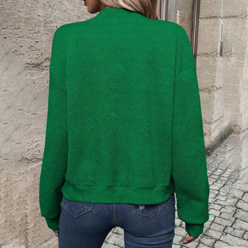 Lies| Cardigan décontracté et à la mode avec fermeture éclair pour femmes
