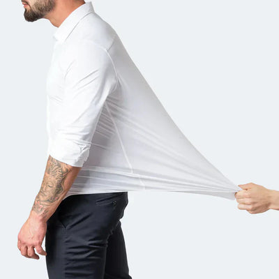 Chemise homme – Coupe slim – Tissu stretch respirant – Manches longues élégantes