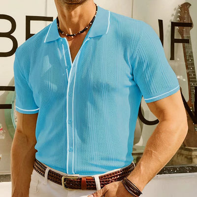 Polo d'été en soie glacée pour homme, élégant et intemporel - Gaart