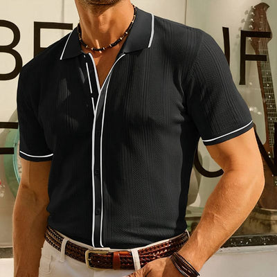 Polo d'été en soie glacée pour homme, élégant et intemporel - Gaart