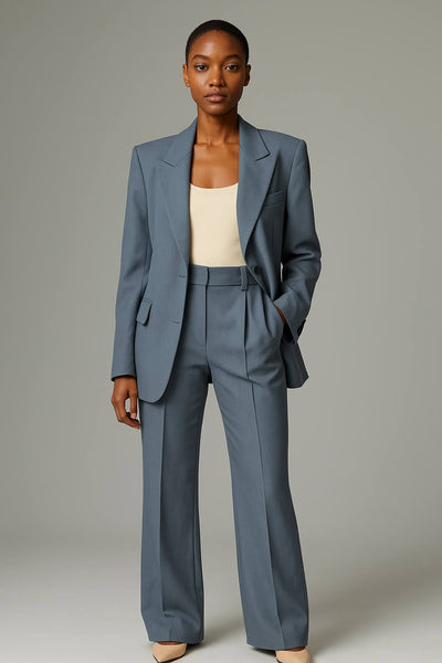Ensemble blazer et pantalon deux pièces pour femmes