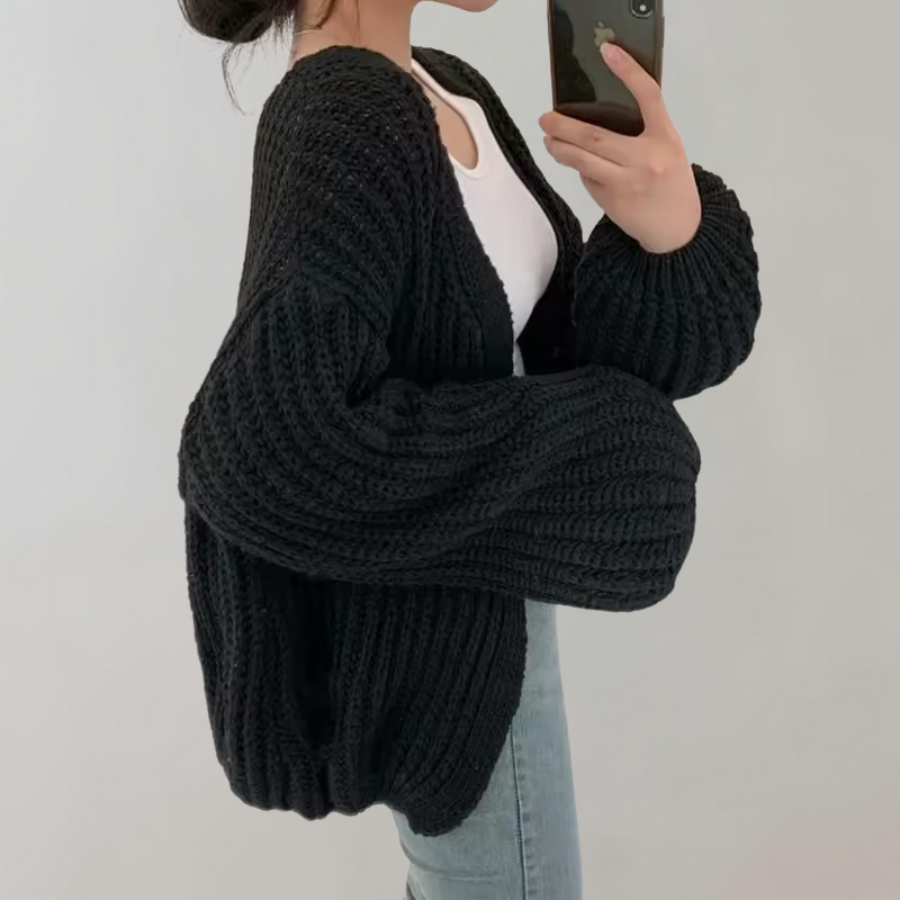 Cardigan en Maille Épaisse | Confort et Style | Élégance Décontractée
