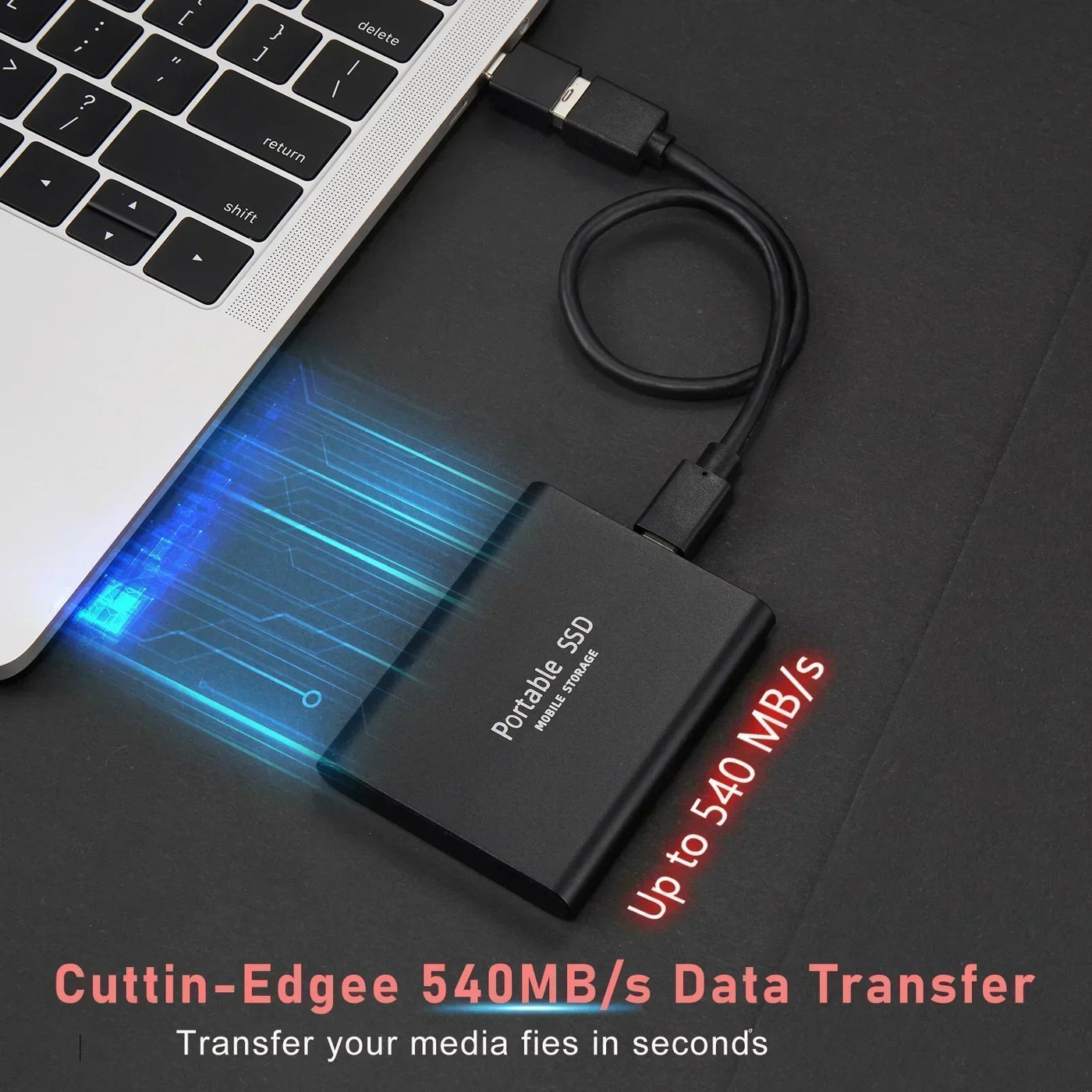 SSD externe ultra-rapide - Vitesse et fiabilité compactes