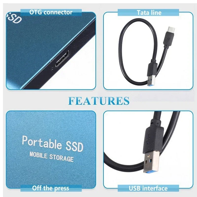 SSD externe ultra-rapide - Vitesse et fiabilité compactes