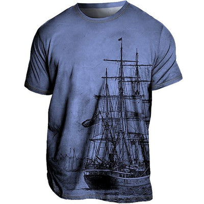 T-shirt d'été Chic Plus Size pour hommes - Loran