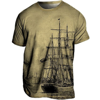 T-shirt d'été Chic Plus Size pour hommes - Loran